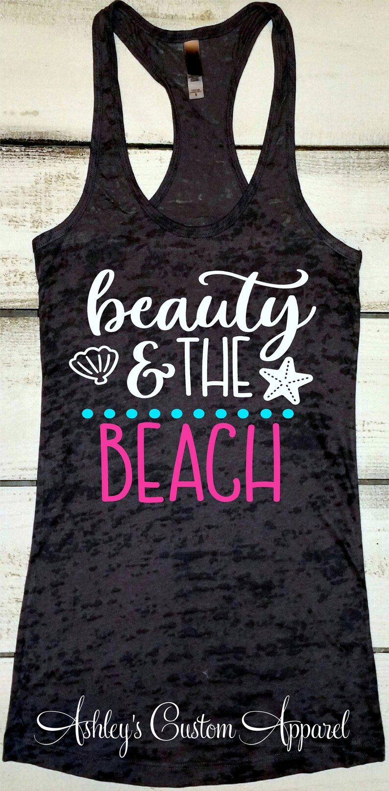 Beach Tank Top Beauty and the Beach Beach Vacation Shirts | Etsy