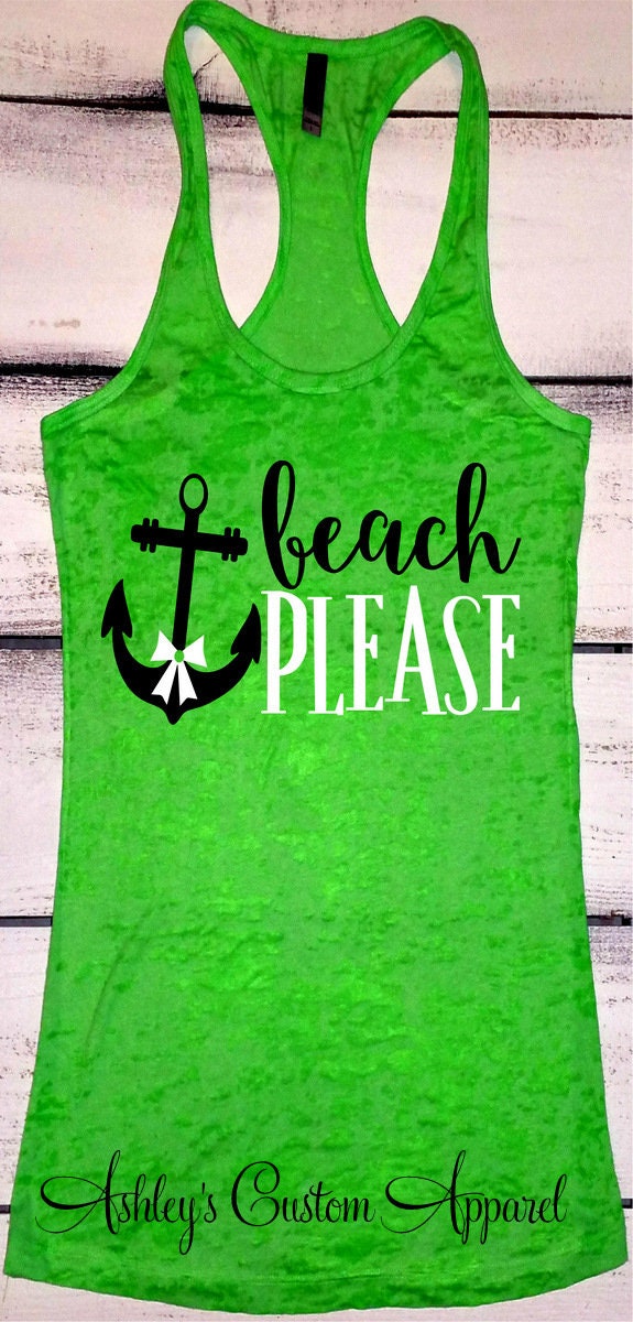 Summer Vacation Tank Beach Trip Shirts Beach Please Tank | Etsy