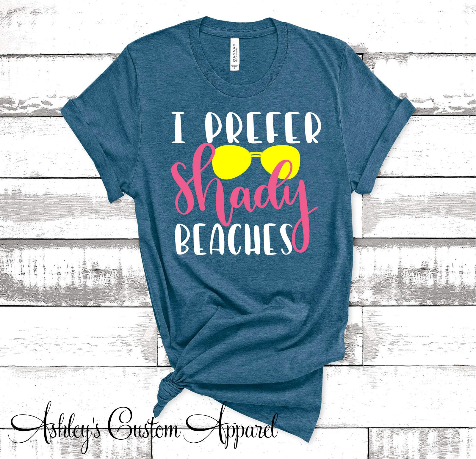 Funny Beach Shirts I Prefer Shady 