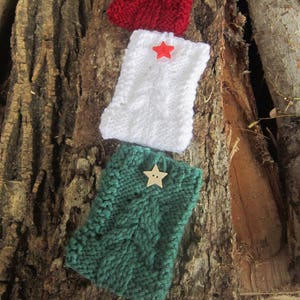 Porte-cartes cadeau Arbre de Noël Porte-cartes cadeau Sapin de Noël en tricot Étoile en bois Fermeture avec bouton Porte-cartes cadeau Cadeau pour collègue