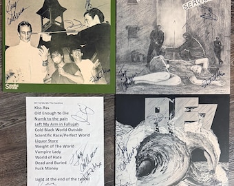 RF7 Fall In + Weight of the World + Public Service + Set List Vinyl LPs Records - Signed by Band
