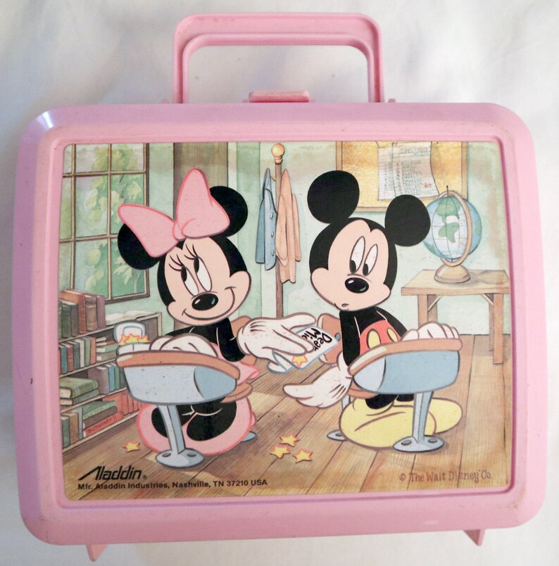 vintage aladdin mickey mouse lunch box