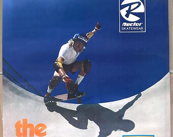 Vintage Rector Skatewear Bobby Piercy The State of The Art 34" x 22" 1977 Poster