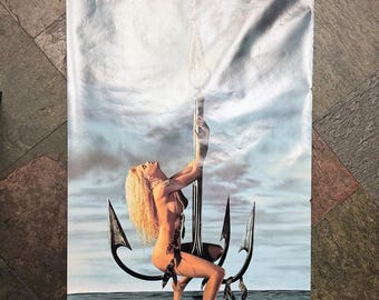 Vintage GREAT WHITE Hooked Promo Long Poster 24" X 59" (1991) Jack Russell RARE