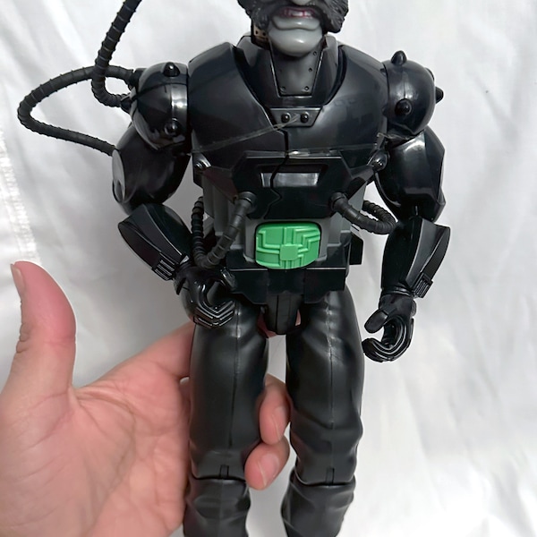 Vintage 2003 Action Man - Doctor X Black Cyborg With Exploding Parts 12" Figure