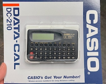 Vintage Casio DATA-CAL DC-210 Calculator New and Sealed in Original Packaging