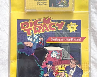 Dick Tracy Comic Book Audio Cassette Tape Set EP 1 Big Boy - Disney 1990