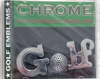 Custom Molded Chrome Golf Metal Automobile Emblem Logo