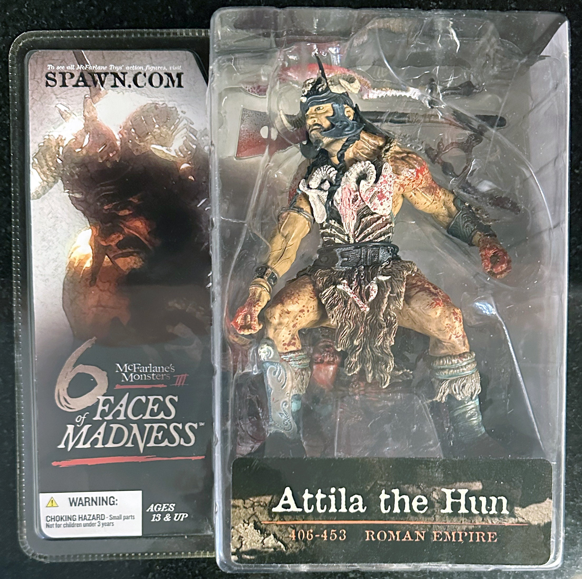 Vintage 6 Faces of Madness ATTILA THE HUN Mcfarlane Toys Action