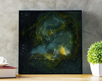 Original Galaxy Wall Art | Space Home Decor | Original Art Prints | Nursery Wall Art