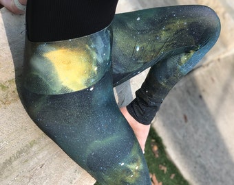 Original Art Leggings | Thick Leggings | Boho Leggings | Galaxy Leggings