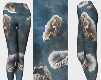 Original Art Leggings | Thick Leggings | Boho Leggings | Mushroom Leggings