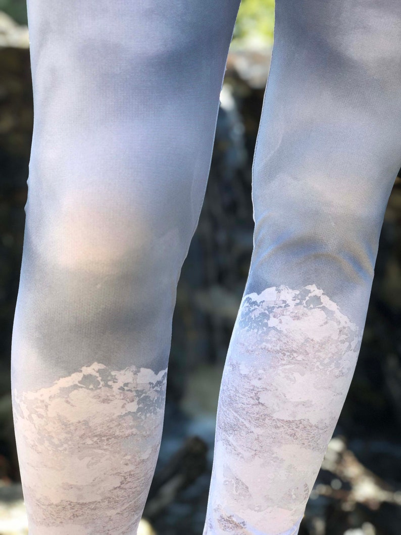 Thick Leggings Boho Leggings Original Art Leggings Mountain Leggings