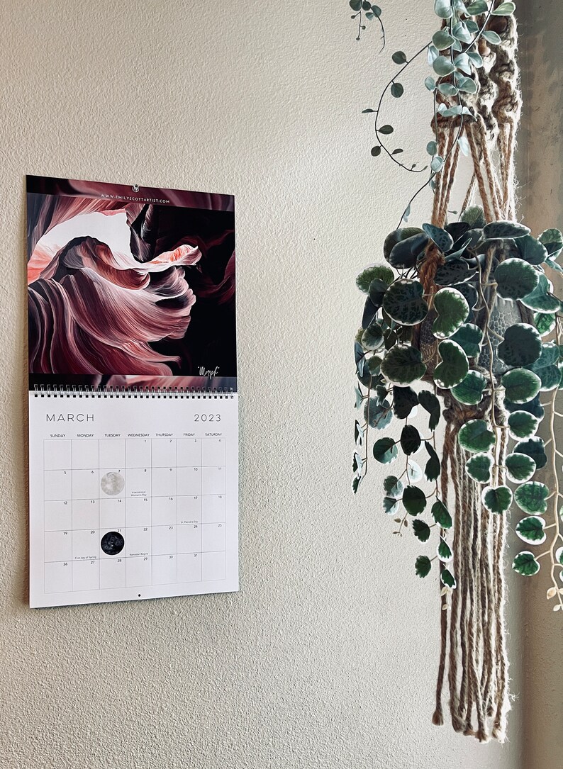 2023 Calendar 2023 Wall Calendar Nature Art Calendar Art Etsy Finland