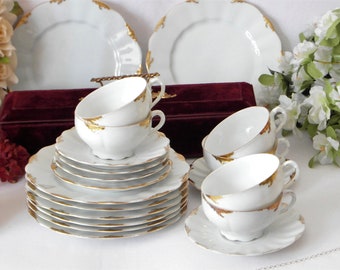 Queen Anne SUMMER ROSE Trio Englisches Porzellan mit Rosen | Etsy