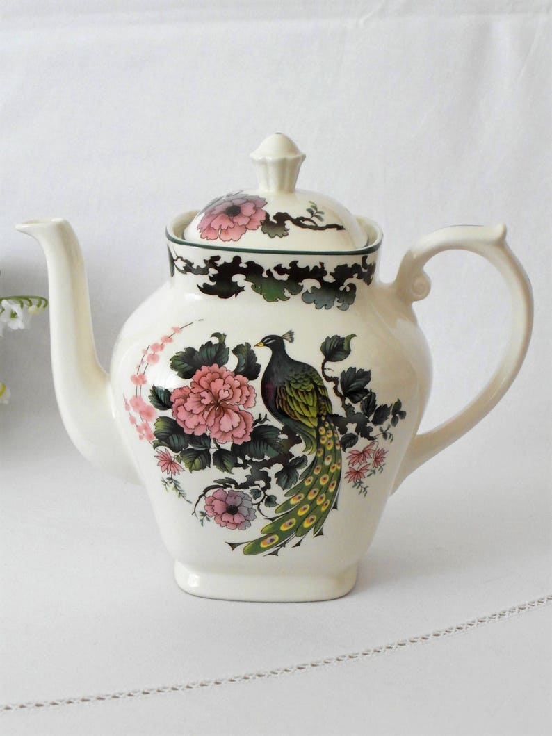 Teapot Exotic Garden Myott Franciscan Dynasty Collection Etsy