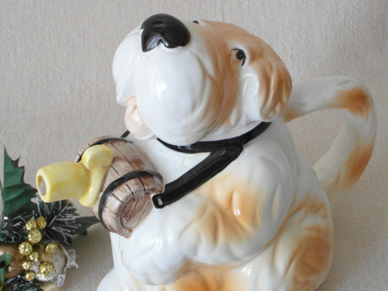 Figurenkanne ROY SIMPSON Hund Bernhardiner Alpen Figur Etsy