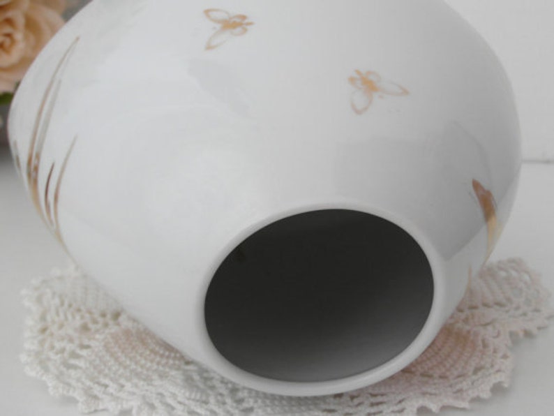 Noble Furstenberg Oiseau Dor Du Paradis Décor Vase Fleurs Vase Doré