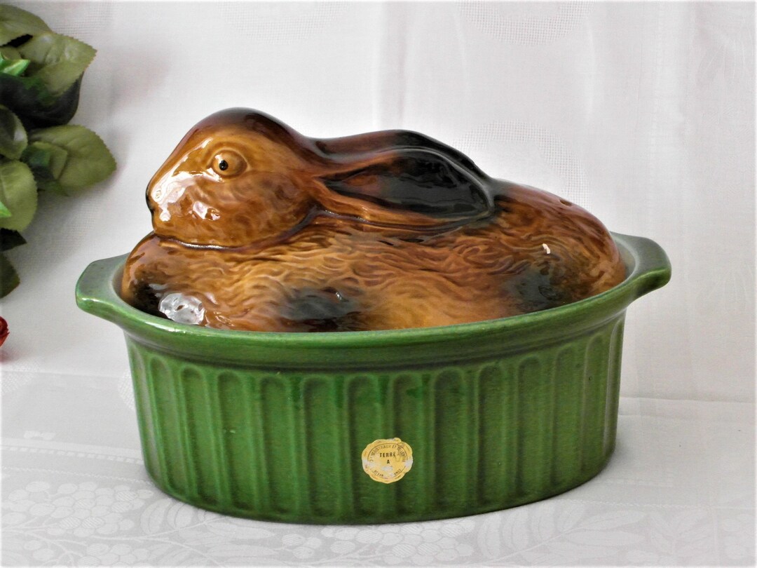 Casserole FOURMAINTRAUX Et DUTERTRE Rabbit Bunny From France Casserole ...