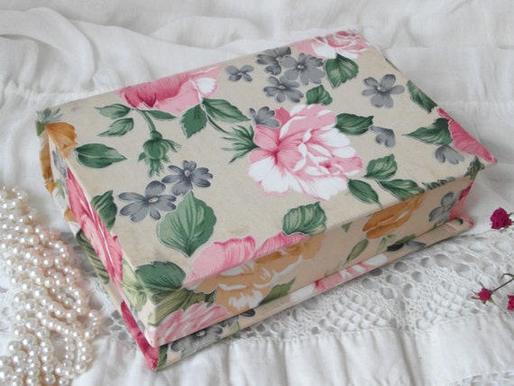 French jewelry box with roses forget-me-not flowe… - image 2