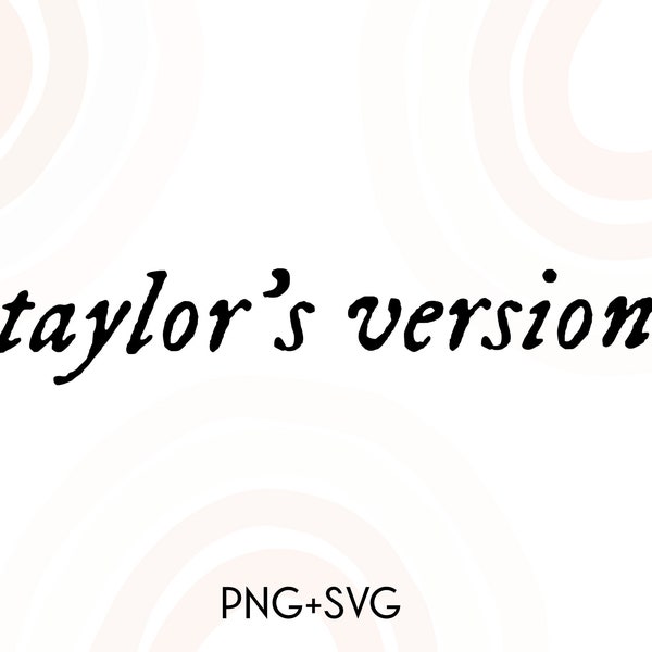 Taylor's Version Gift - Etsy