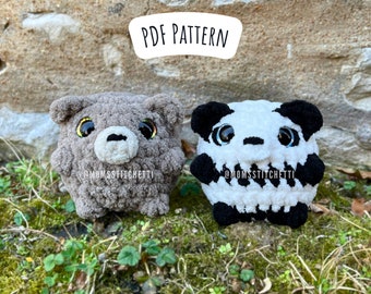 Low Sew Chonky Bear Crochet Pattern, Amigurumi Instructions, Animal Crochet Pattern, Birthday Gift