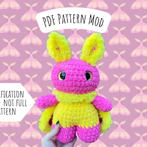 Rosy Maple Moth Crochet Pattern Mod, Amigurumi Instructions, Crochet Moth, Cute Birthday Gift