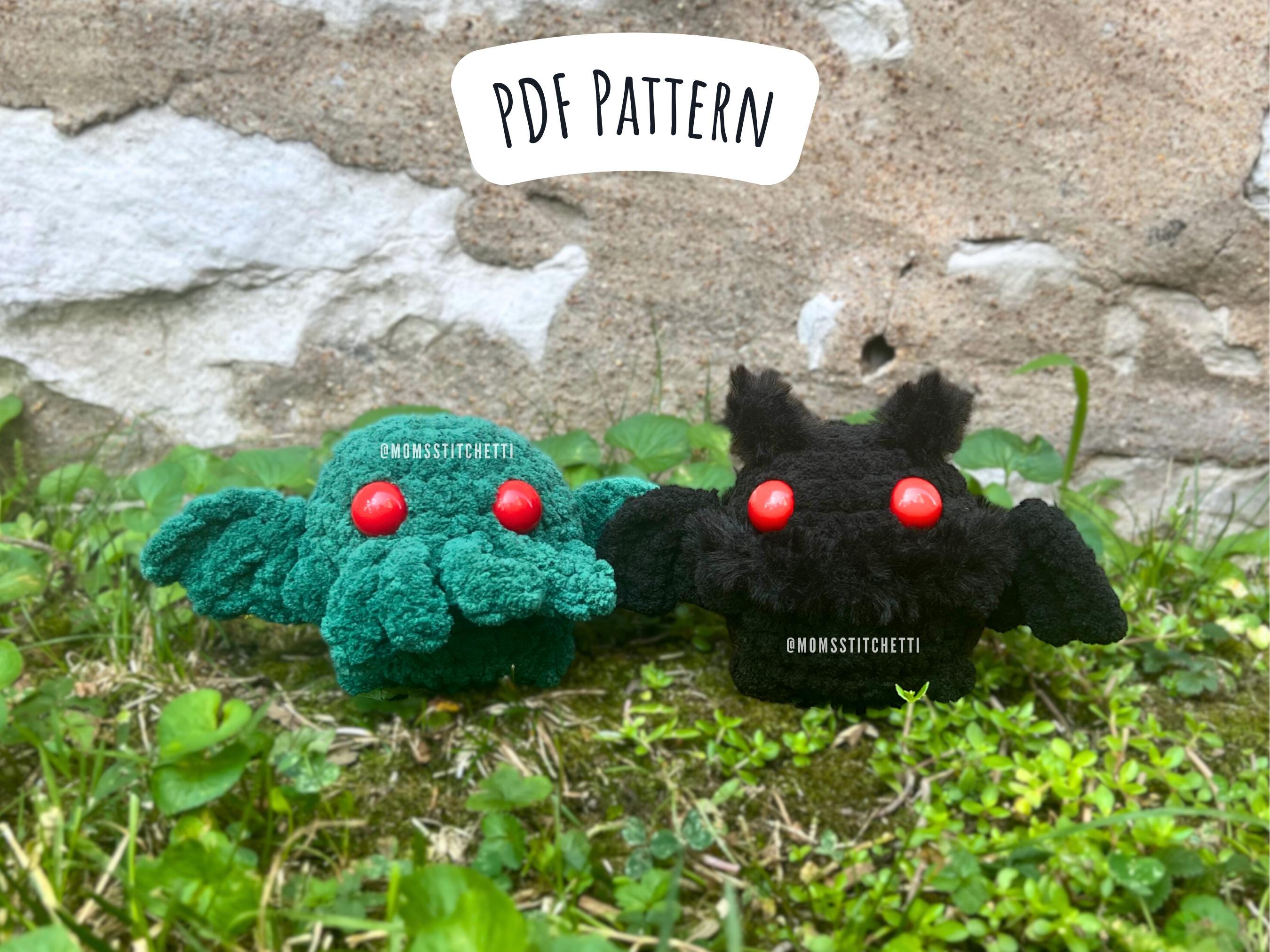Low Sew Mothman and Cthulhu Crochet
