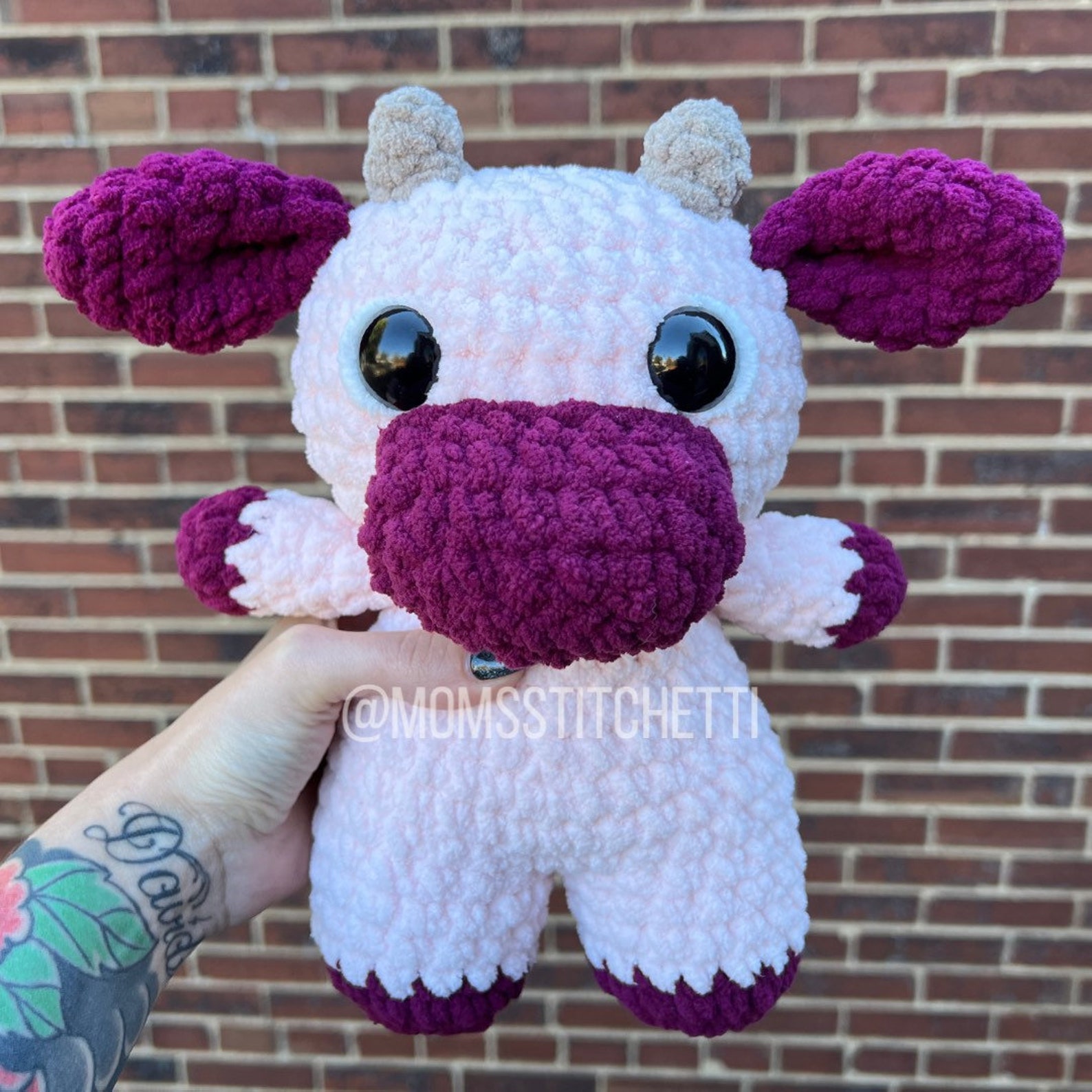 Cow Crochet Pattern Amigurumi Instructions Crochet Cow Farm Etsy