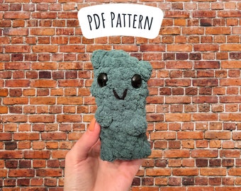 Pickle Crochet Pattern, No Sew Amigurumi Instructions, Cute Gift