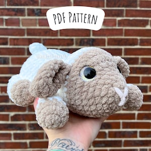 Low Sew Lamb Crochet Pattern, Sheep Amigurumi Instructions, Farm Animal, Cute Birthday Gift