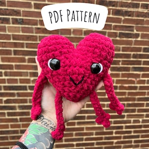 Herz Häkelanleitung, Amigurumi Anleitung, Valentinstag Geschenk