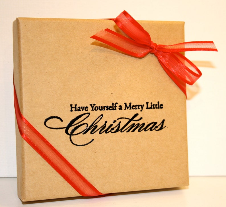 Holiday Gift Box Embossed Gift Boxes Paper Gift Box Jewelry Etsy