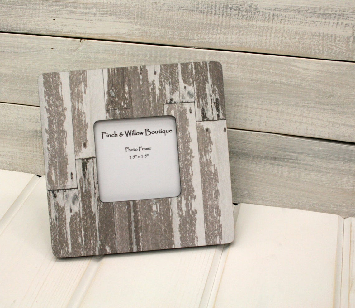 Whitewashed Picture Frame Farmhouse Style Frame White washed Etsy