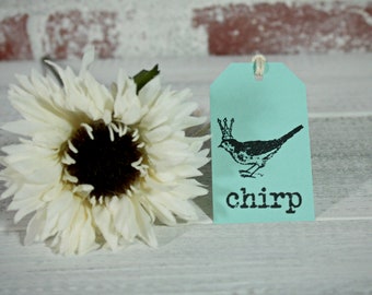 Bird Gift Tags // Set of 6 Gift Tags // Chirp Gift Tags // Shabby Chic Gift Tag // Paper Decoration