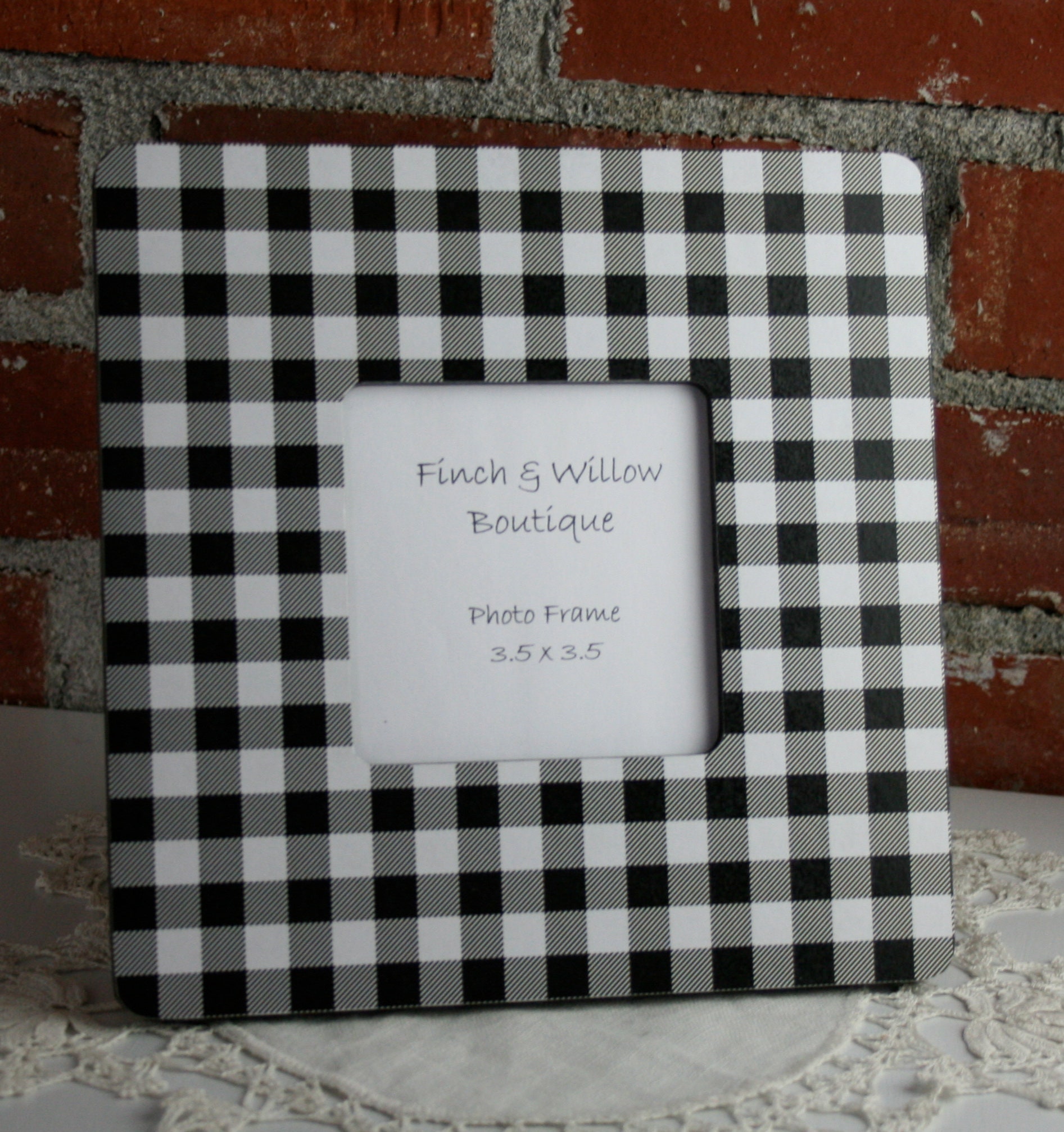 Red and Black Picture Frame Buffalo Check Decor Rectangle Etsy
