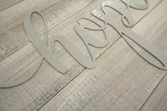 Decorative Ornaments Figures Wooden Word Art Carving Hope Home