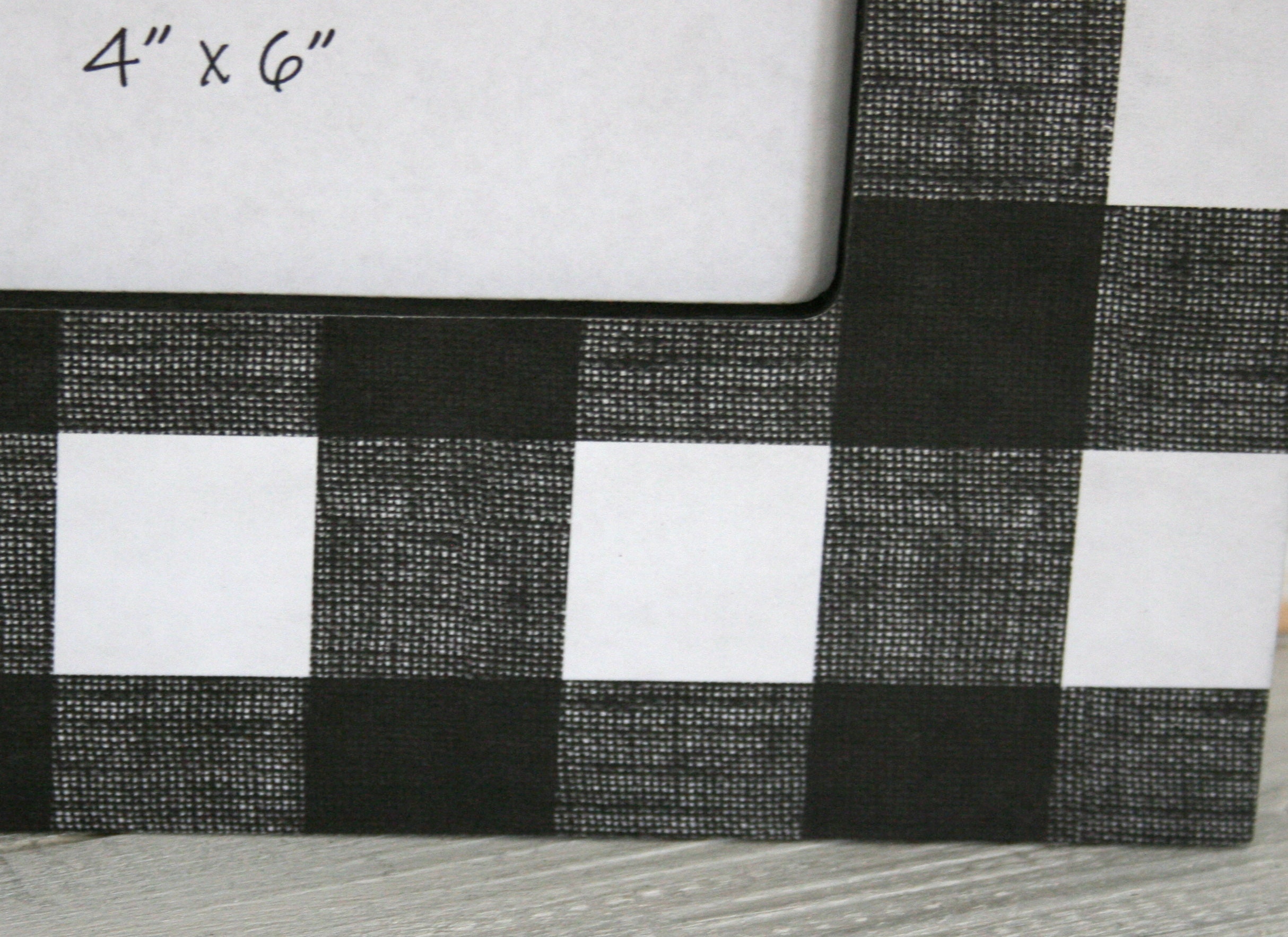 Black and White Picture Frame Buffalo Check Decor Rectangle Etsy