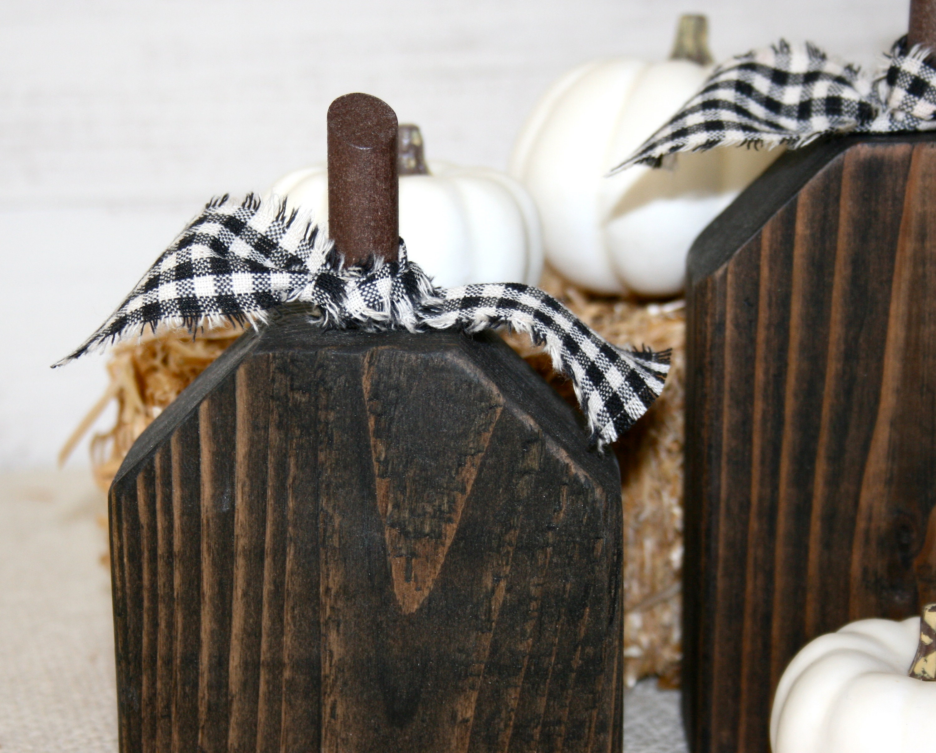Wooden Pumpkin Set, Rustic Wood Pumpkins, Halloween Decor, Fall Decor ...