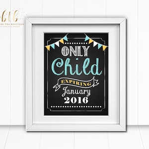 Estamos esperando embarazo imprimible pizarra cartel signo - foto Prop - nuevo anuncio del bebé - Gran Hermano Hermana Sólo Niño Expirando