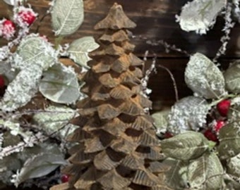 Large Blackened Beeswax Christmas Tree