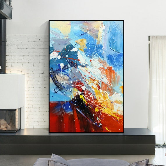 Modern Oil Painting on Canvas Abstract Oil Painting Hand Painted Large Wall  Art for Home Decor MB213 