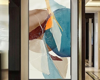 Abstract Oil Painting On Canvas: Large Modern Wall Art