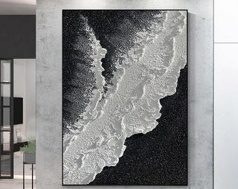 Large Abstract Oil Painting On Canvas: Modern Wall Art