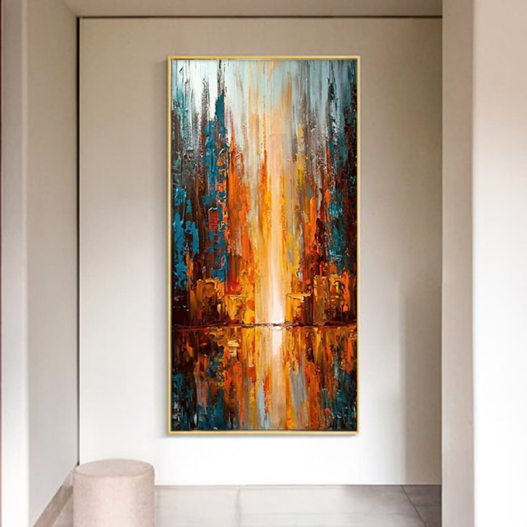 Abstract Oil Painting on Canvas Modern Oil Painting Hand Painted Large ...