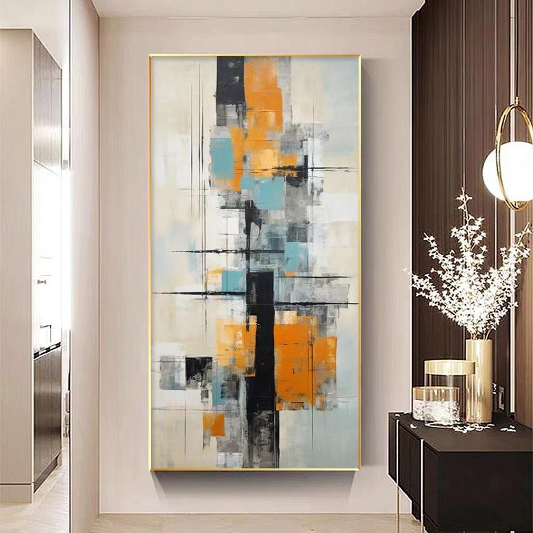 Large Abstract Oil Painting on Canvas: Modern Wall Art Decor - Etsy