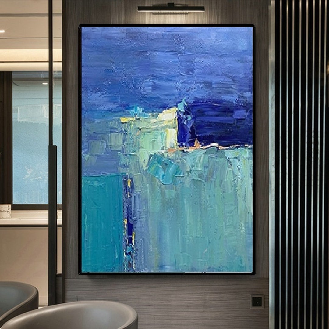Abstract Oil Painting on Canvas Modern Oil Painting Hand Painted Large ...