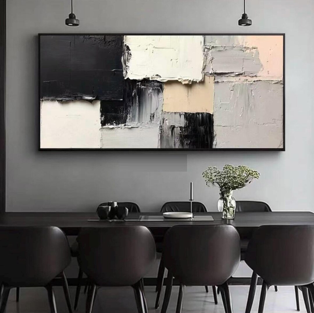 Large Abstract Painting on Canvas: Modern Wall Art #AB2120 - Etsy