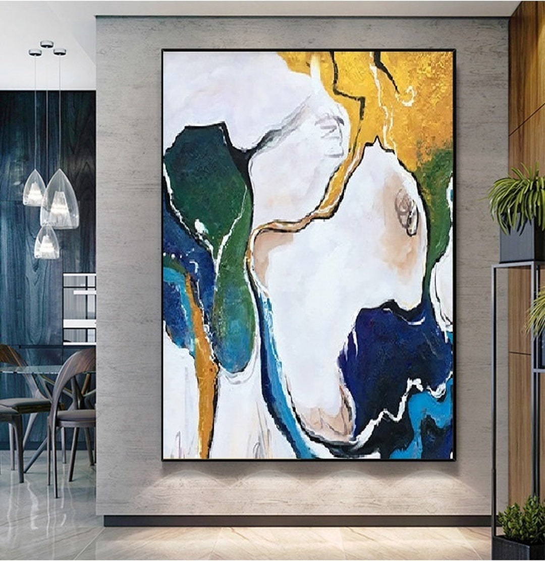 Abstract Oil Painting on Canvas Modern Oil Painting Hand Painted Large ...