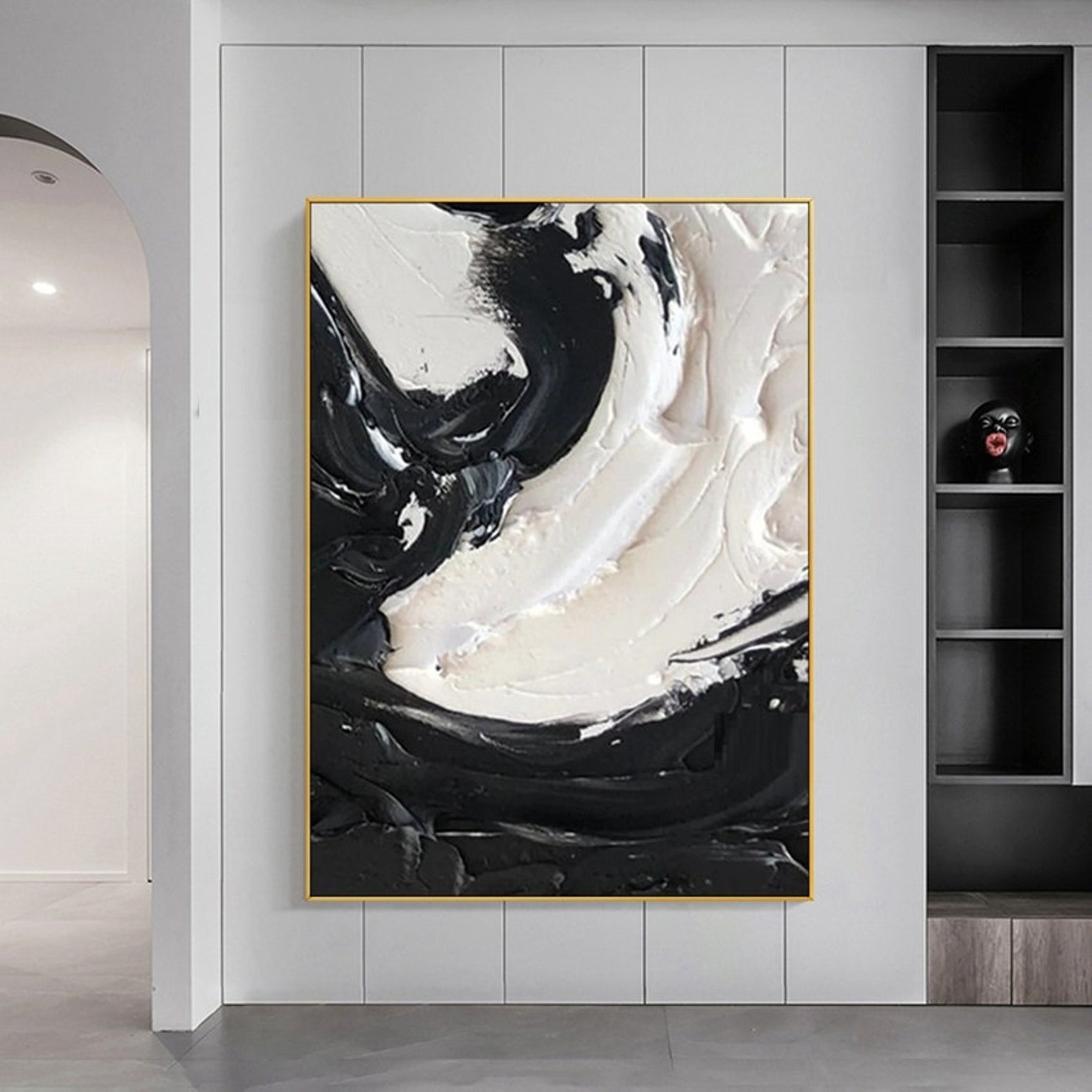 Abstract Oil Painting on Canvas Modern Oil Painting Hand Etsy